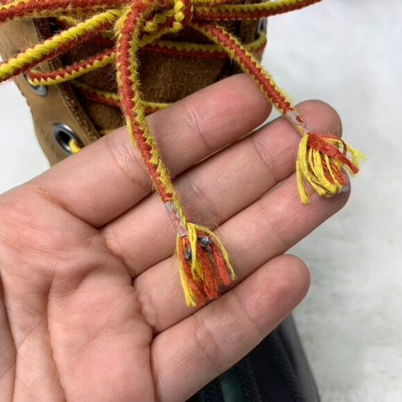 Sorel 1891-286 Kids Brown Waterproof Lace Up Duck Boots Size 3 - Picture 3 of 16